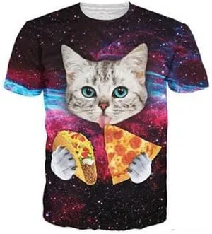 3D Cat Printed Unisex T-Shirt