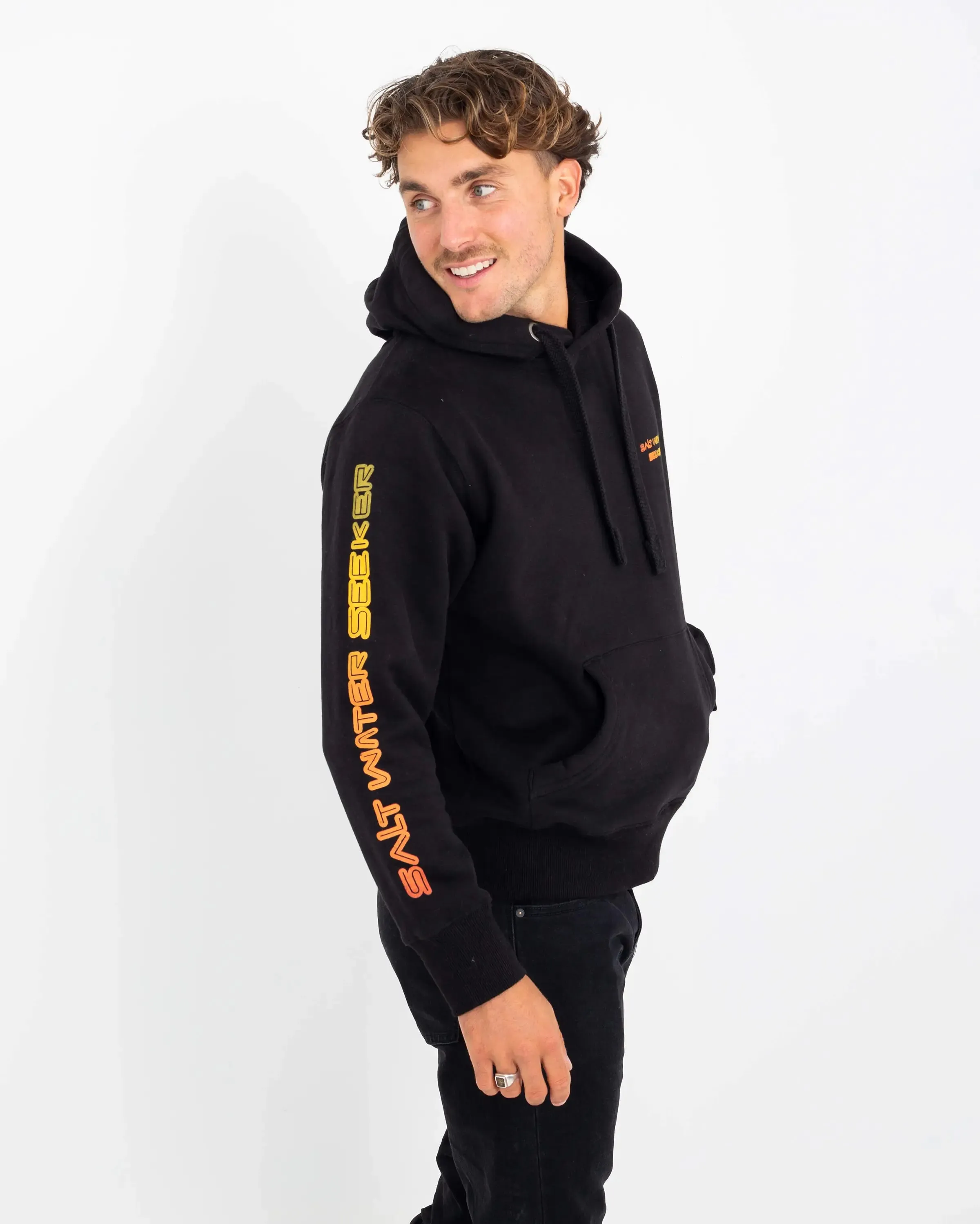 90's Pop Hoodie in Dusty Black