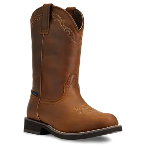 Ariat Ladies Delilah Brown Round Toe Waterproof Boots 10040272