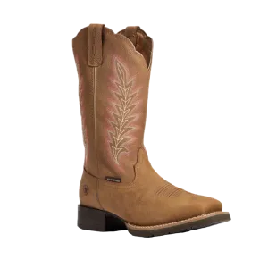 Ariat Ladies Hybrid Rancher Waterproof Pebbled Tan Boots 10034049