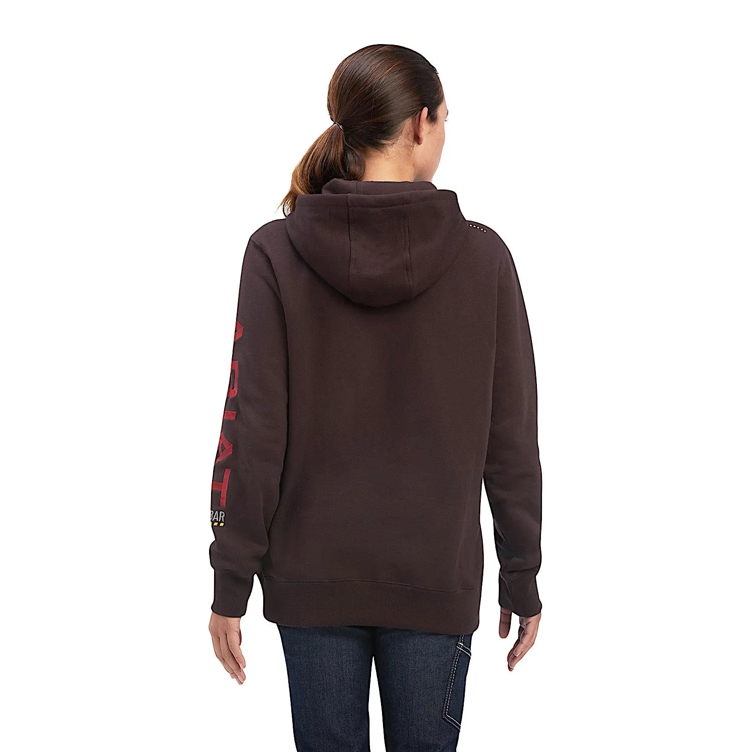 Ariat Womens Rebar Graphic Hoodie Mole/Baked Apple