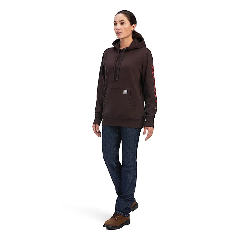 Ariat Womens Rebar Graphic Hoodie Mole/Baked Apple