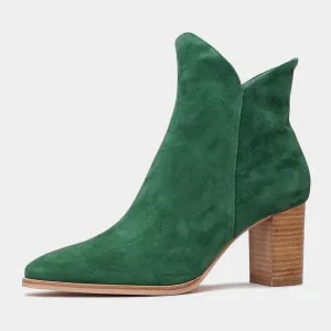 Astronomy New Emerald Suede Ankle Boots