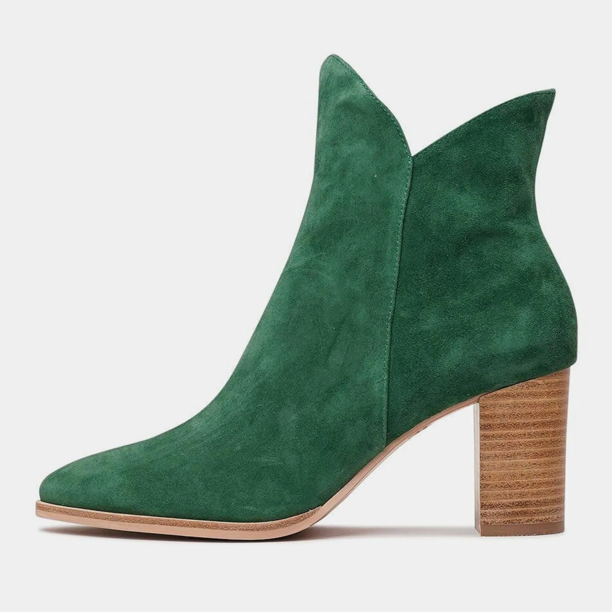 Astronomy New Emerald Suede Ankle Boots