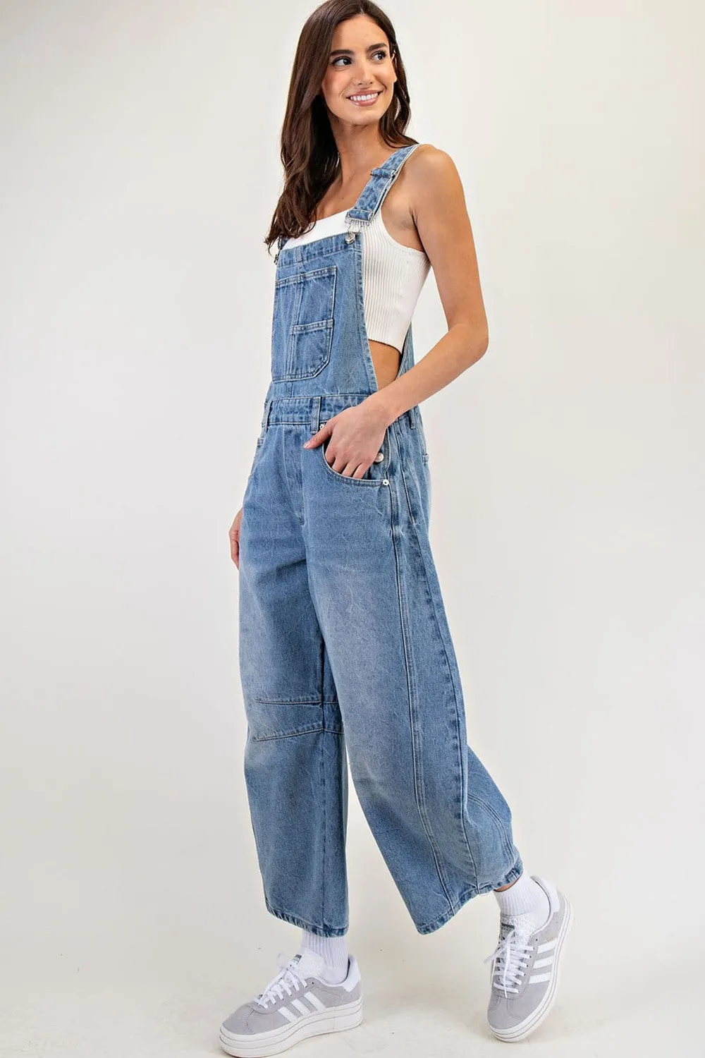 Barrel Denim Overalls