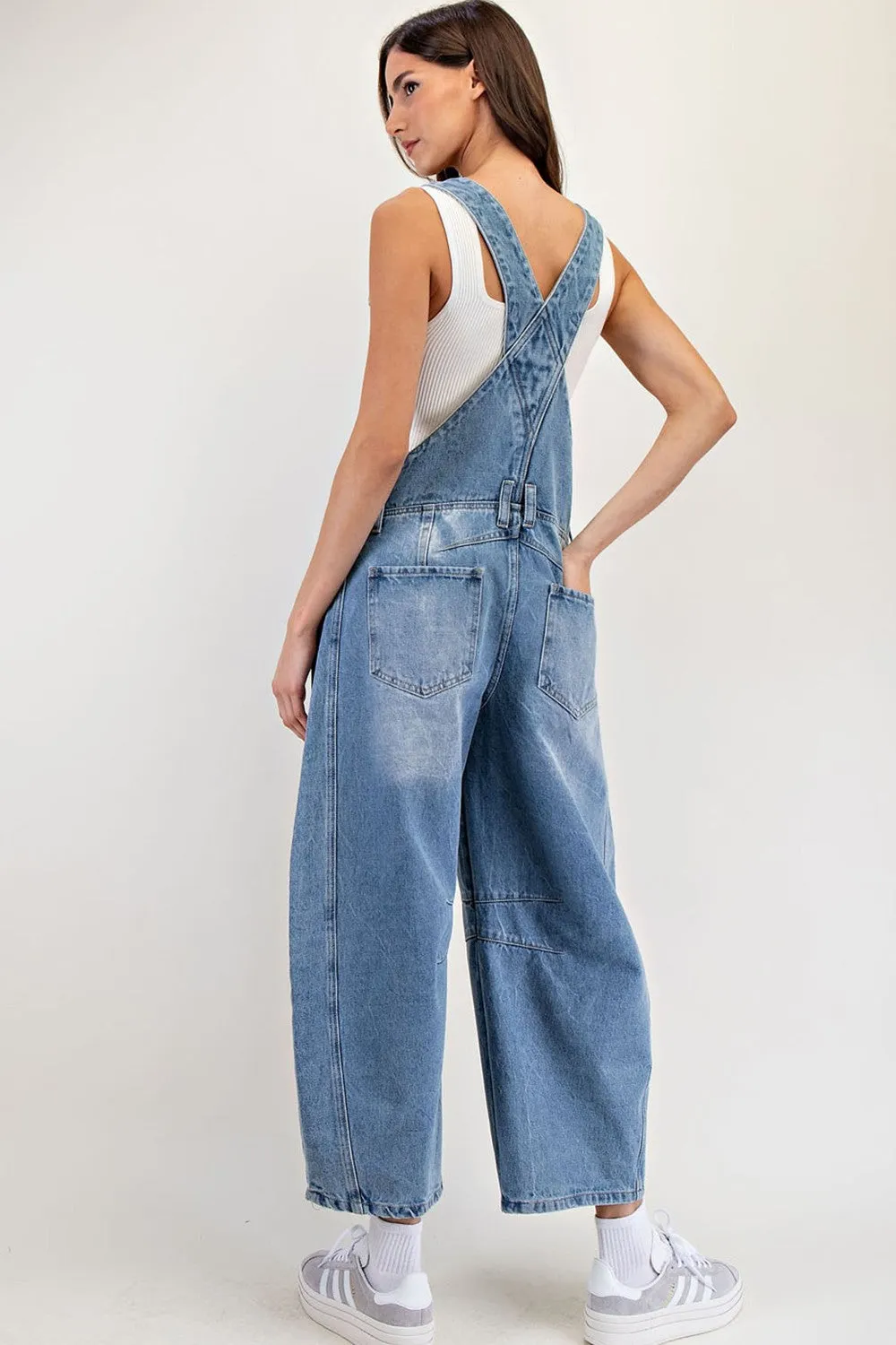 Barrel Denim Overalls