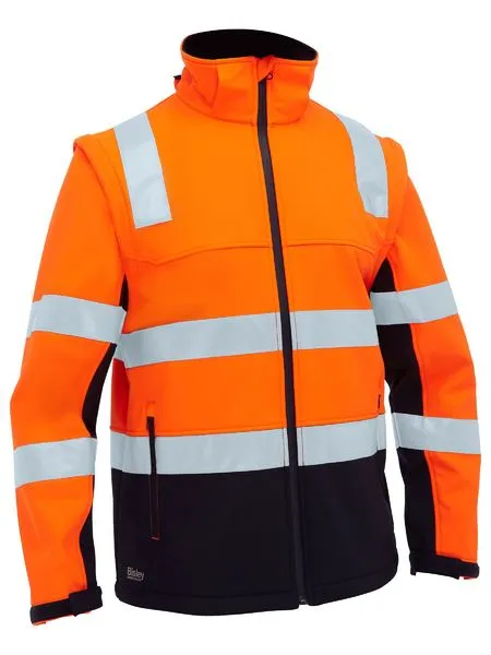 Bisley Taped Two Tone Hi Vis 3 in 1 Soft Shell Jacket (BJ6078T)