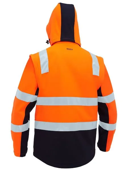 Bisley Taped Two Tone Hi Vis 3 in 1 Soft Shell Jacket (BJ6078T)