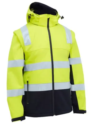 Bisley Taped Two Tone Hi Vis 3 in 1 Soft Shell Jacket (BJ6078T)