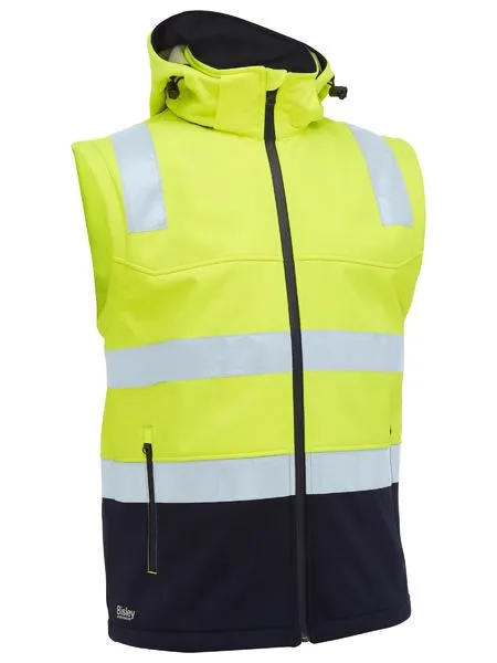 Bisley Taped Two Tone Hi Vis 3 in 1 Soft Shell Jacket (BJ6078T)