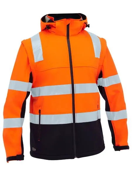 Bisley Taped Two Tone Hi Vis 3 in 1 Soft Shell Jacket (BJ6078T)