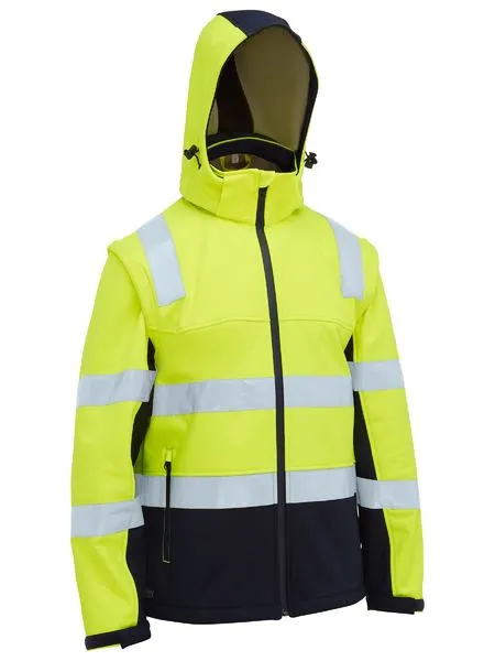 Bisley Taped Two Tone Hi Vis 3 in 1 Soft Shell Jacket (BJ6078T)