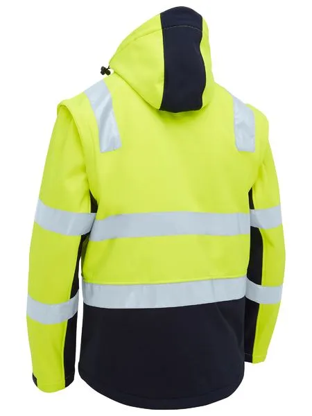 Bisley Taped Two Tone Hi Vis 3 in 1 Soft Shell Jacket (BJ6078T)