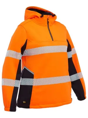 Bisley Womens Flex & Move™ Hi Vis Taped Liquid Repellent Fleece Hoodie (BKL6571T)