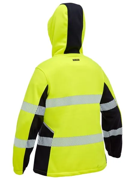 Bisley Womens Flex & Move™ Hi Vis Taped Liquid Repellent Fleece Hoodie (BKL6571T)