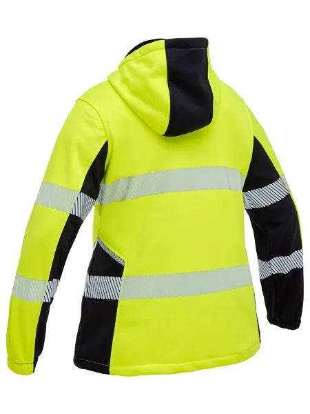 Bisley Womens Flex & Move™ Hi Vis Taped Liquid Repellent Fleece Hoodie (BKL6571T)