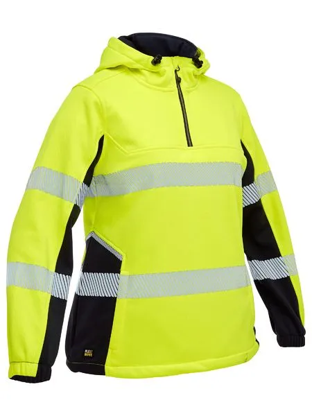 Bisley Womens Flex & Move™ Hi Vis Taped Liquid Repellent Fleece Hoodie (BKL6571T)