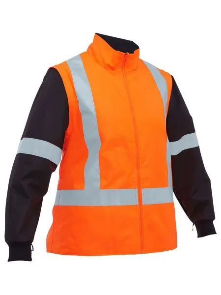 Bisley Womens Taped Hi Vis 5 in 1 Rain Jacket (BKL6975)