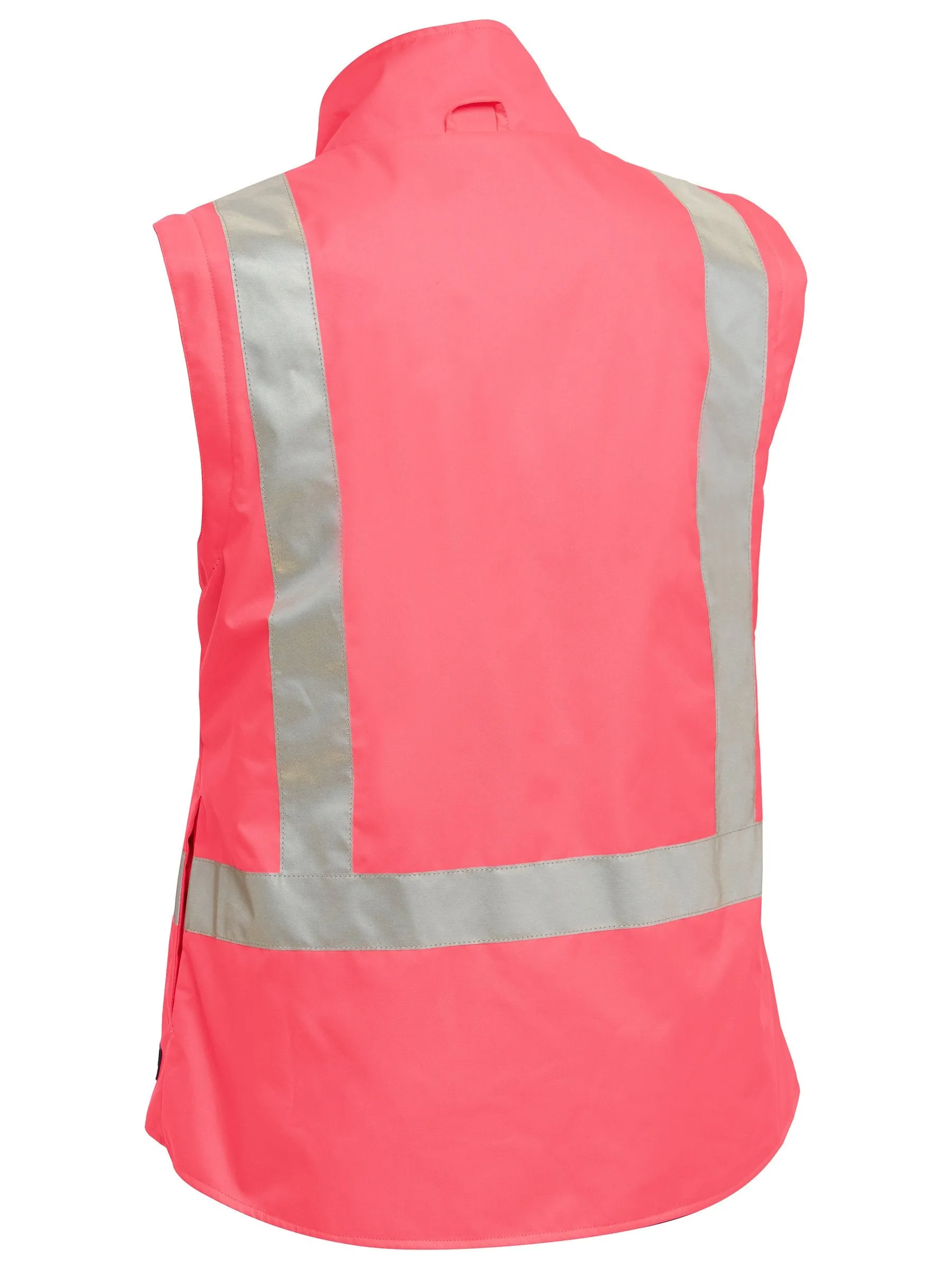 Bisley Womens Taped Hi Vis 5 in 1 Rain Jacket (BKL6975)