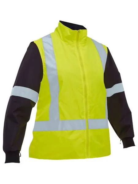 Bisley Womens Taped Hi Vis 5 in 1 Rain Jacket (BKL6975)