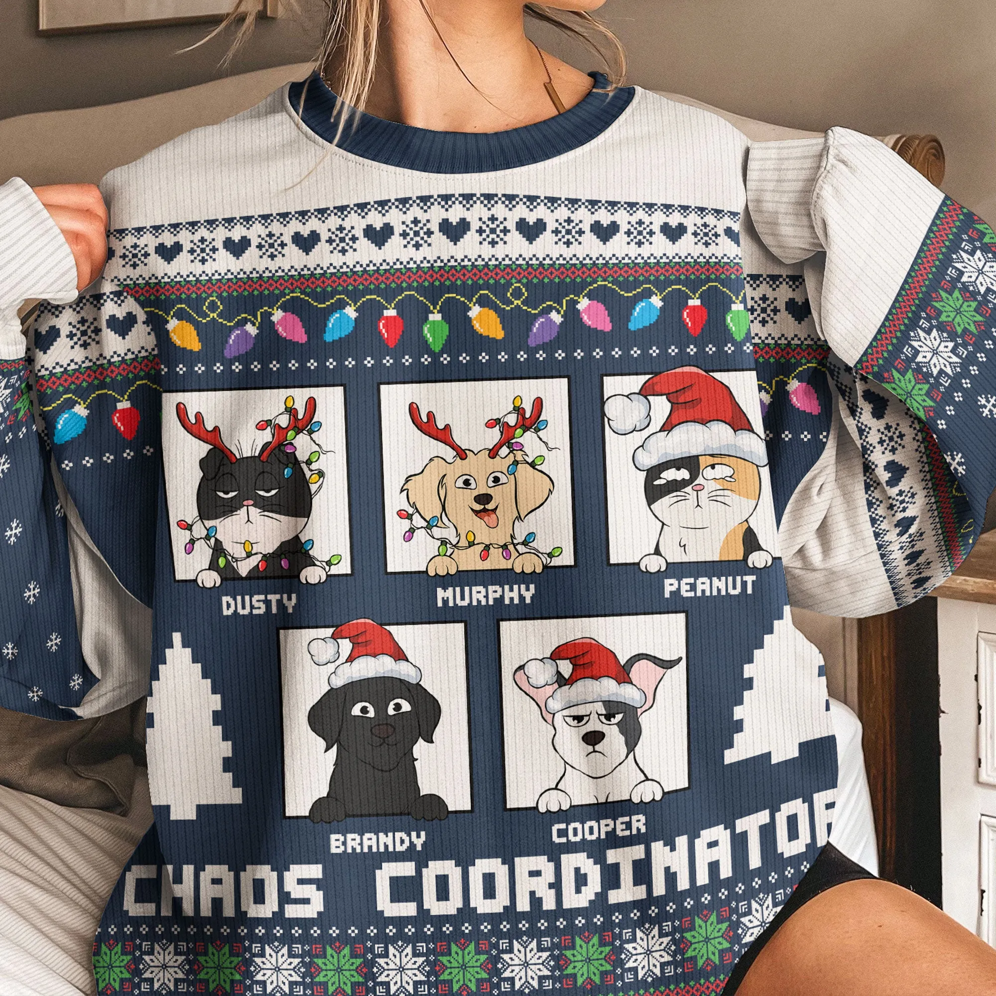 Chaos Coordinator - Personalized Ugly Sweater