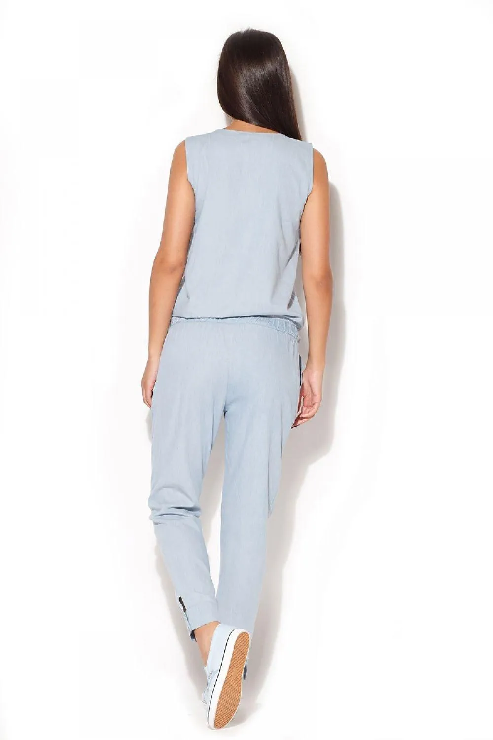 Chic Pearl-Embellished Women's Cotton Denim Overalls for Effortless Style