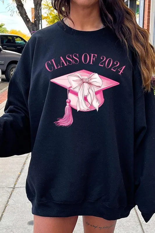 Coquette Class of 2024 Graphic Fleece Sweatshirts