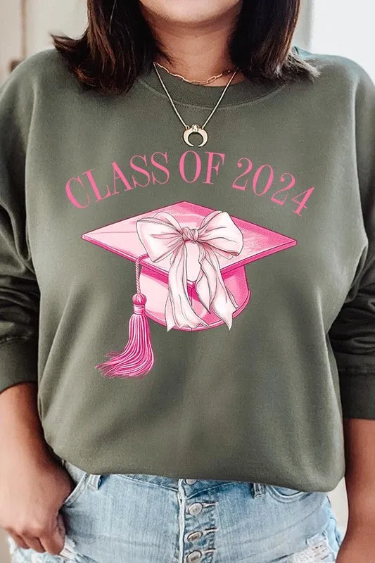 Coquette Class of 2024 Graphic Fleece Sweatshirts