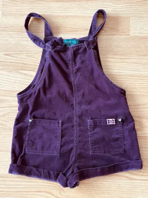 Corduroy Short Overalls