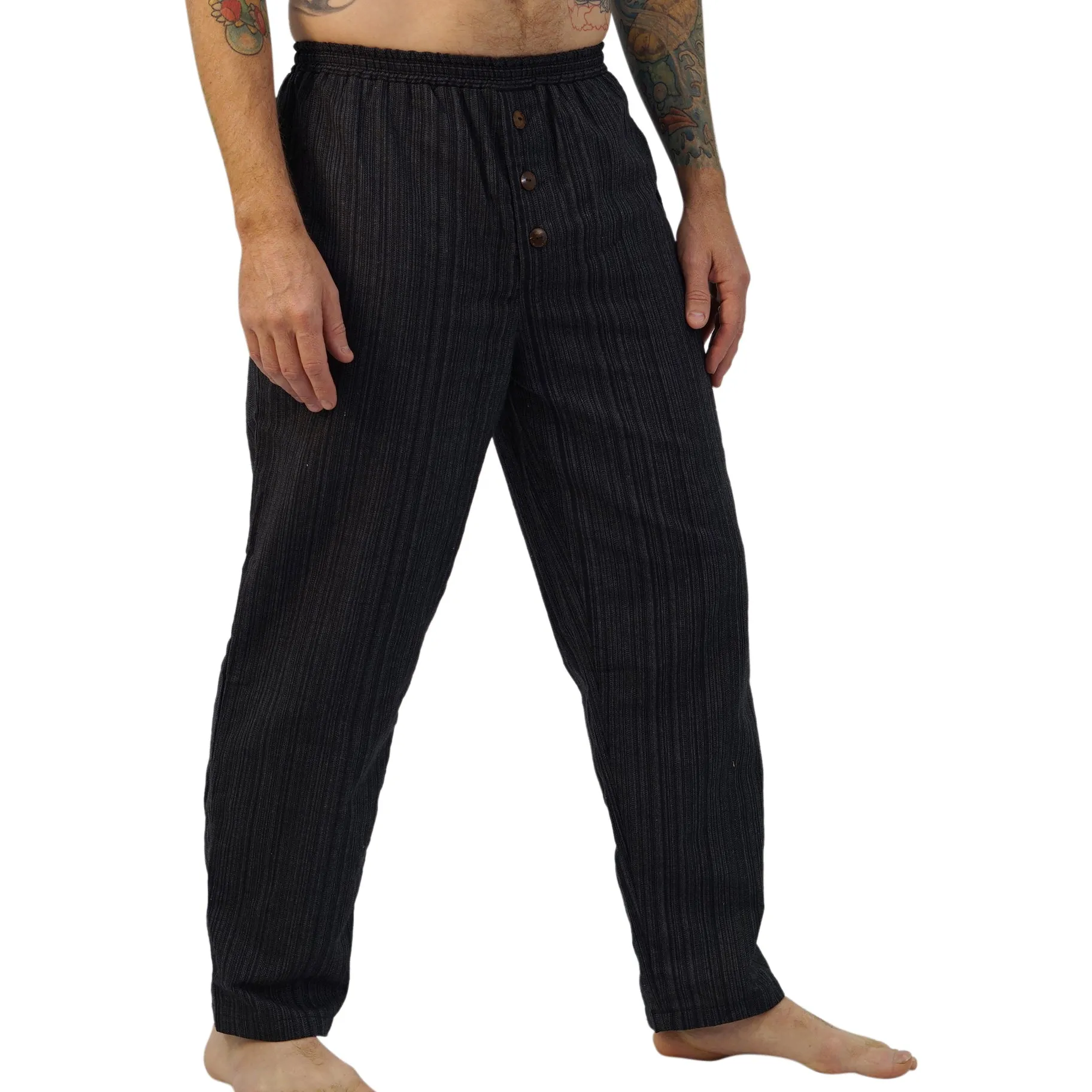 'Corsair' Pants - Striped Black