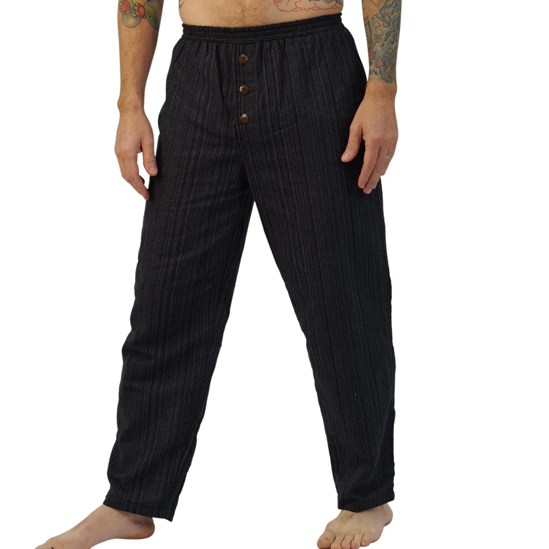 'Corsair' Pants - Striped Black