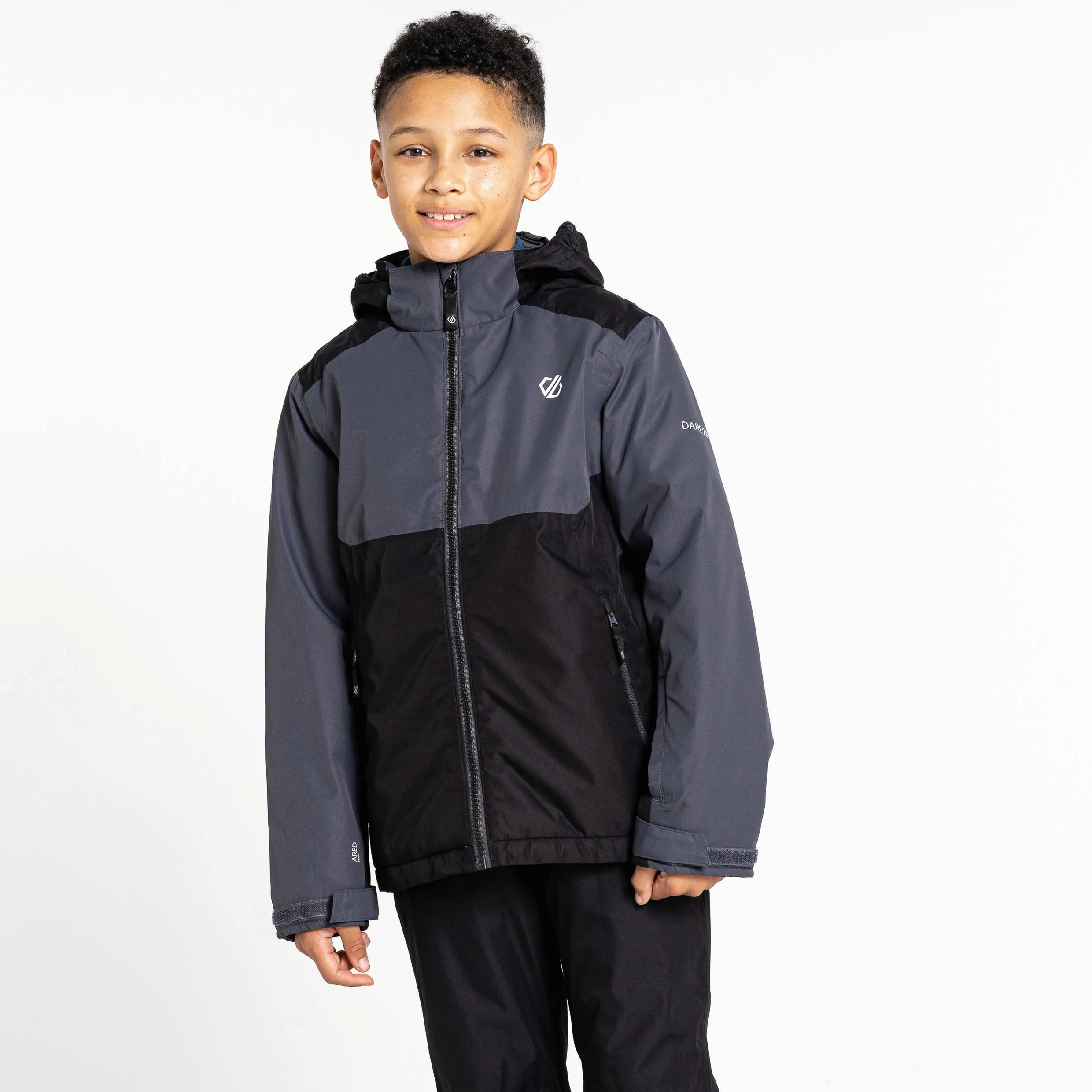 Dare2B Kids' Impose III Ski Jacket | Ebony Grey Black