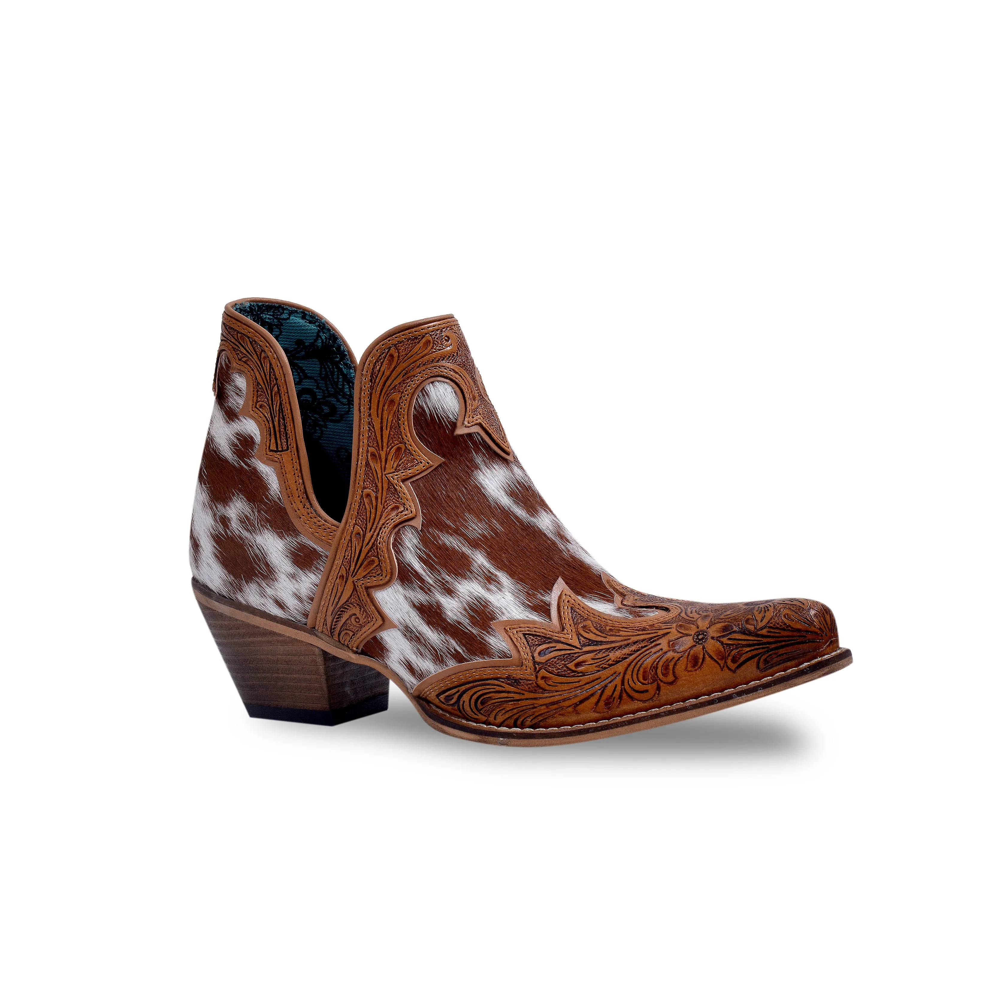 Frisco Falls Hair-on Hide & Hand-tooled Boots