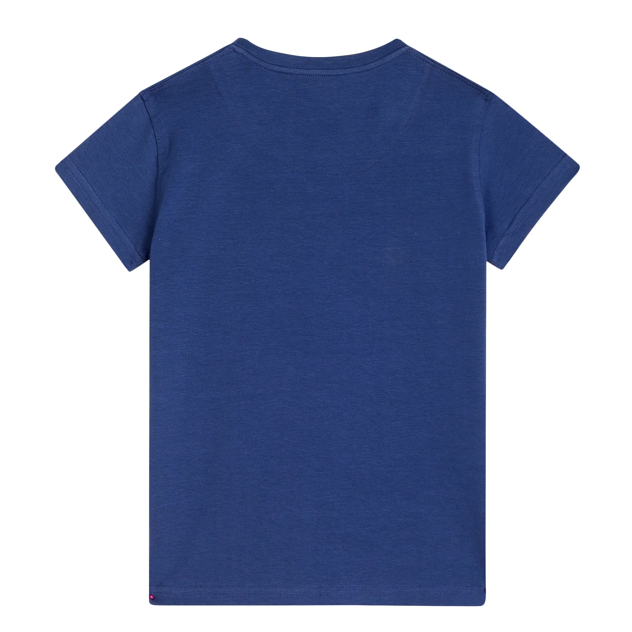 Girls Casual Blue Half Sleeves  T-Shirt