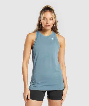 Gymshark Vital Seamless 2.0 Light Tank - Faded Blue Marl