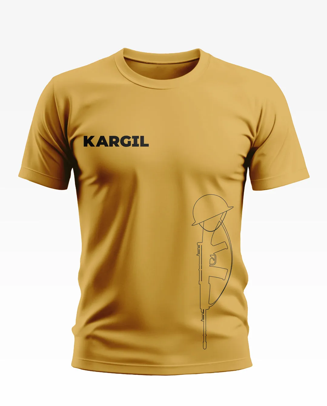 Kargil Solid Patten Soft Cotton T-shirt