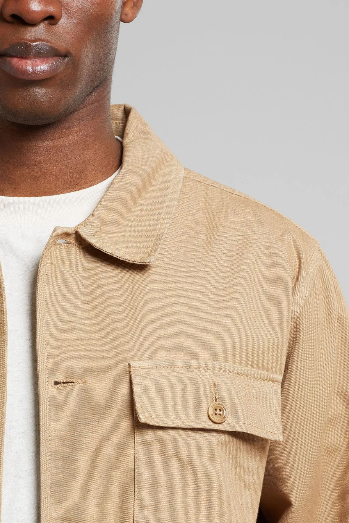 Kelp Beige Kangos Canvas Jacket Dedicated