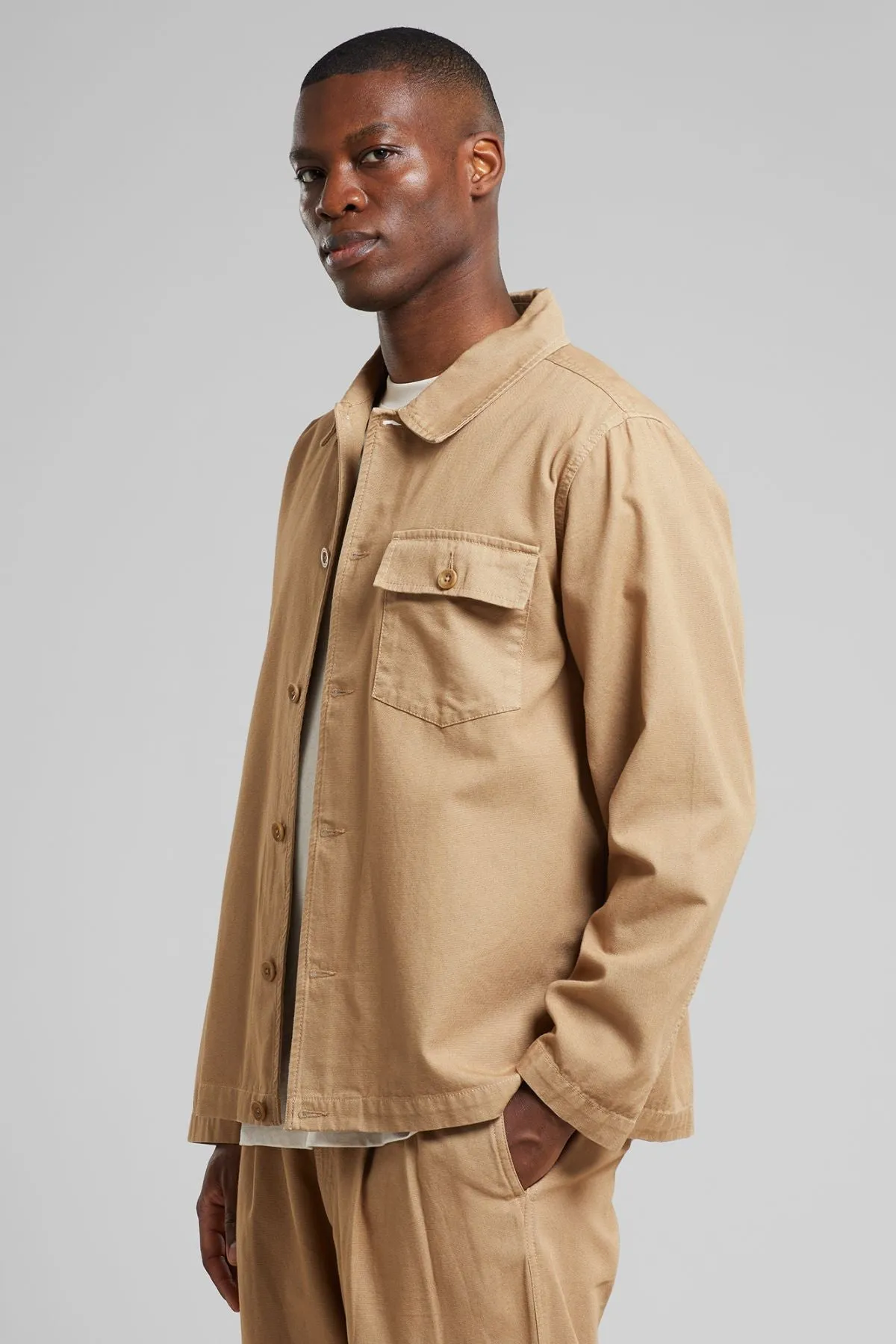 Kelp Beige Kangos Canvas Jacket Dedicated