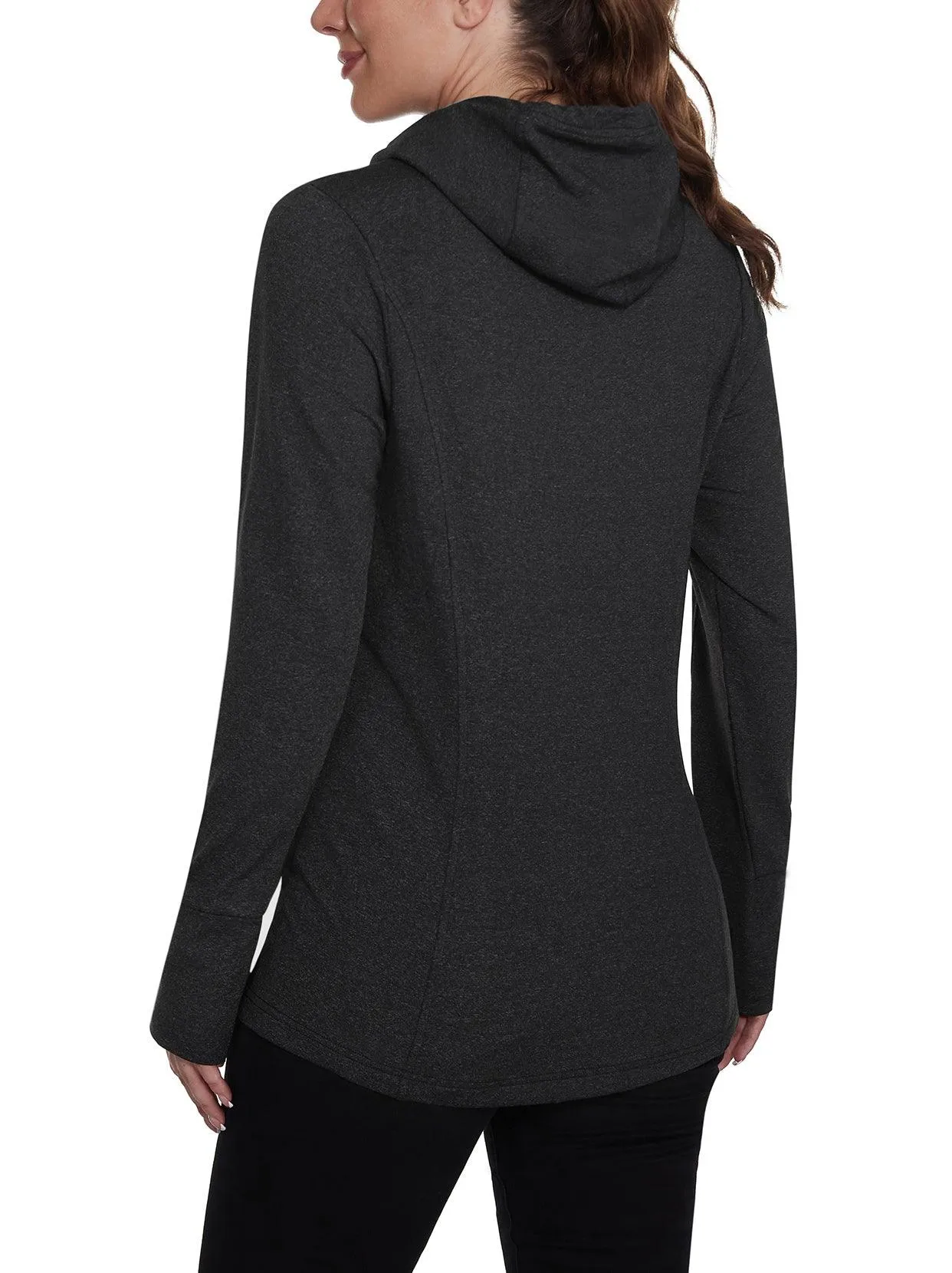 Ladies Pullover Long-sleeve Thermal Top With Thumb Holes