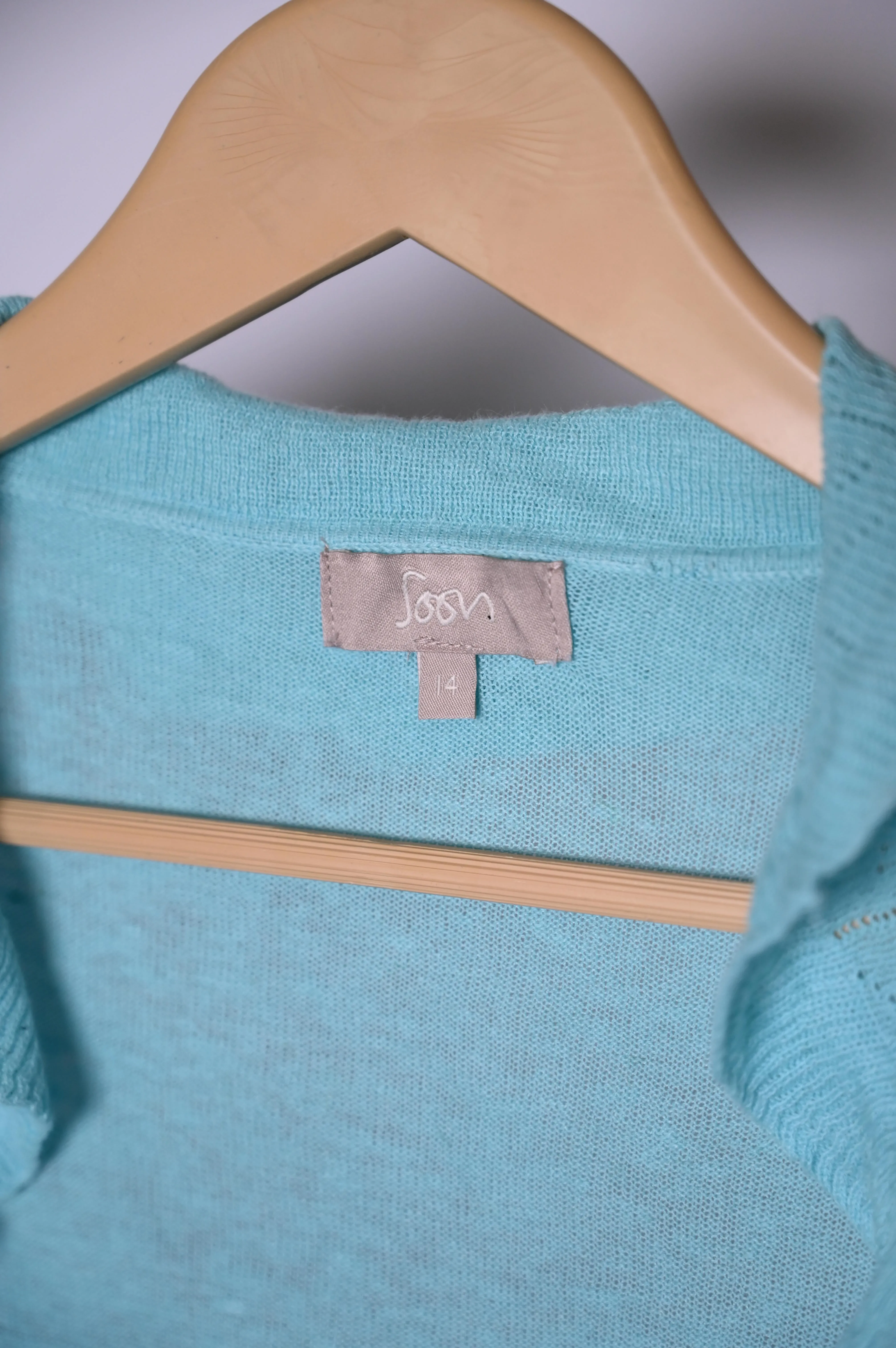 Light Blue Linen Shrug