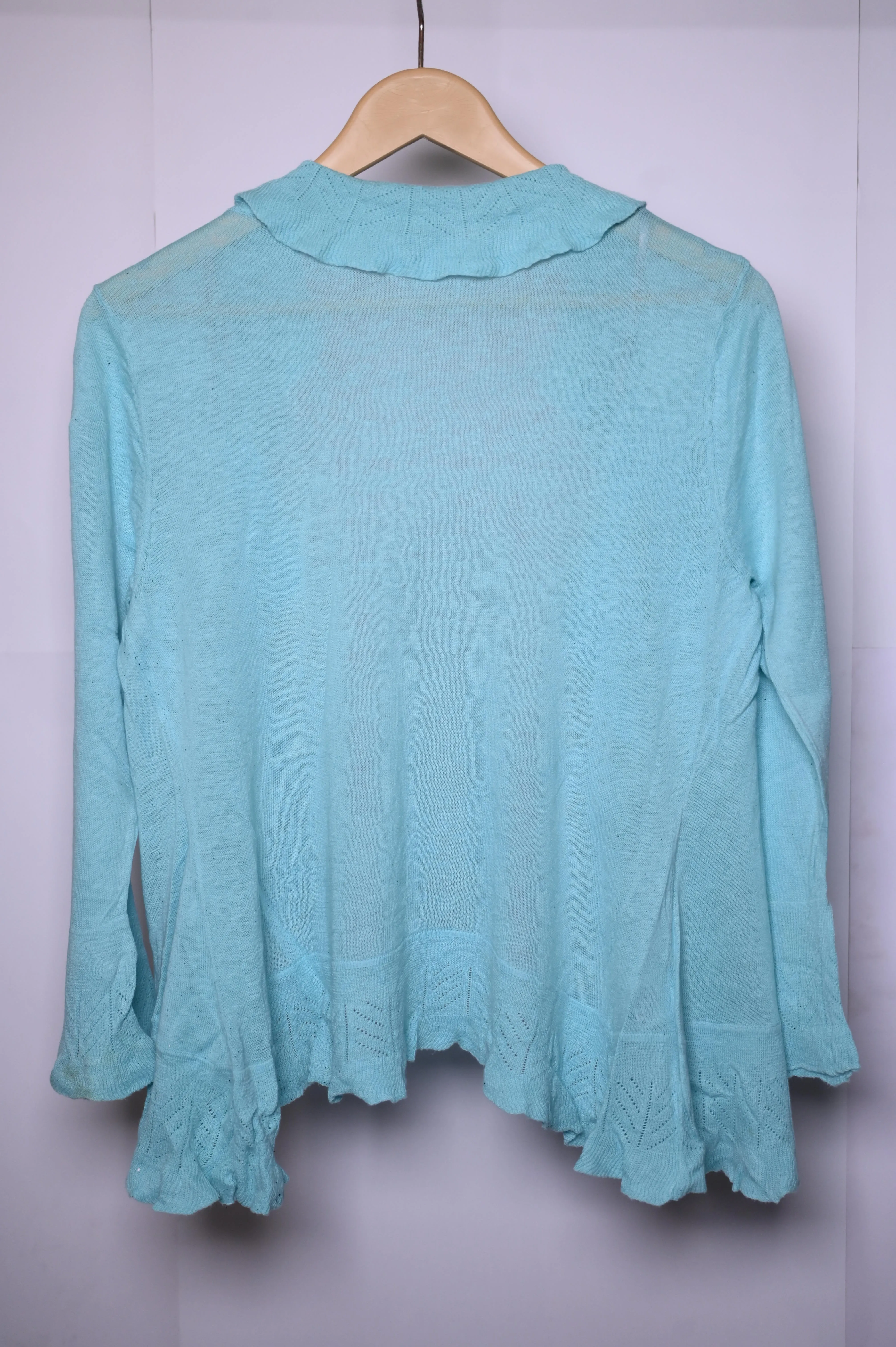 Light Blue Linen Shrug