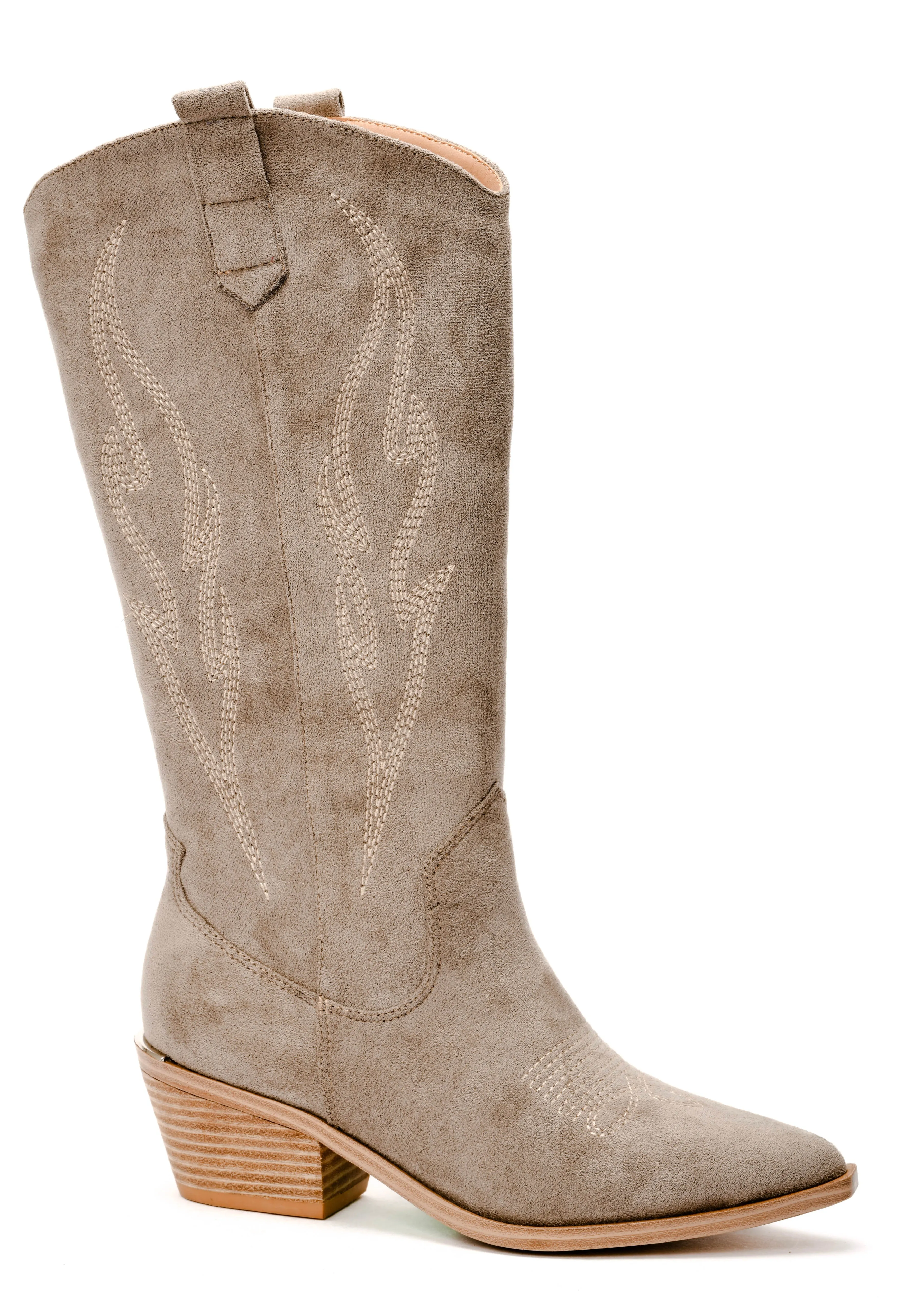 Light Grey Headliner Cowboy Boots