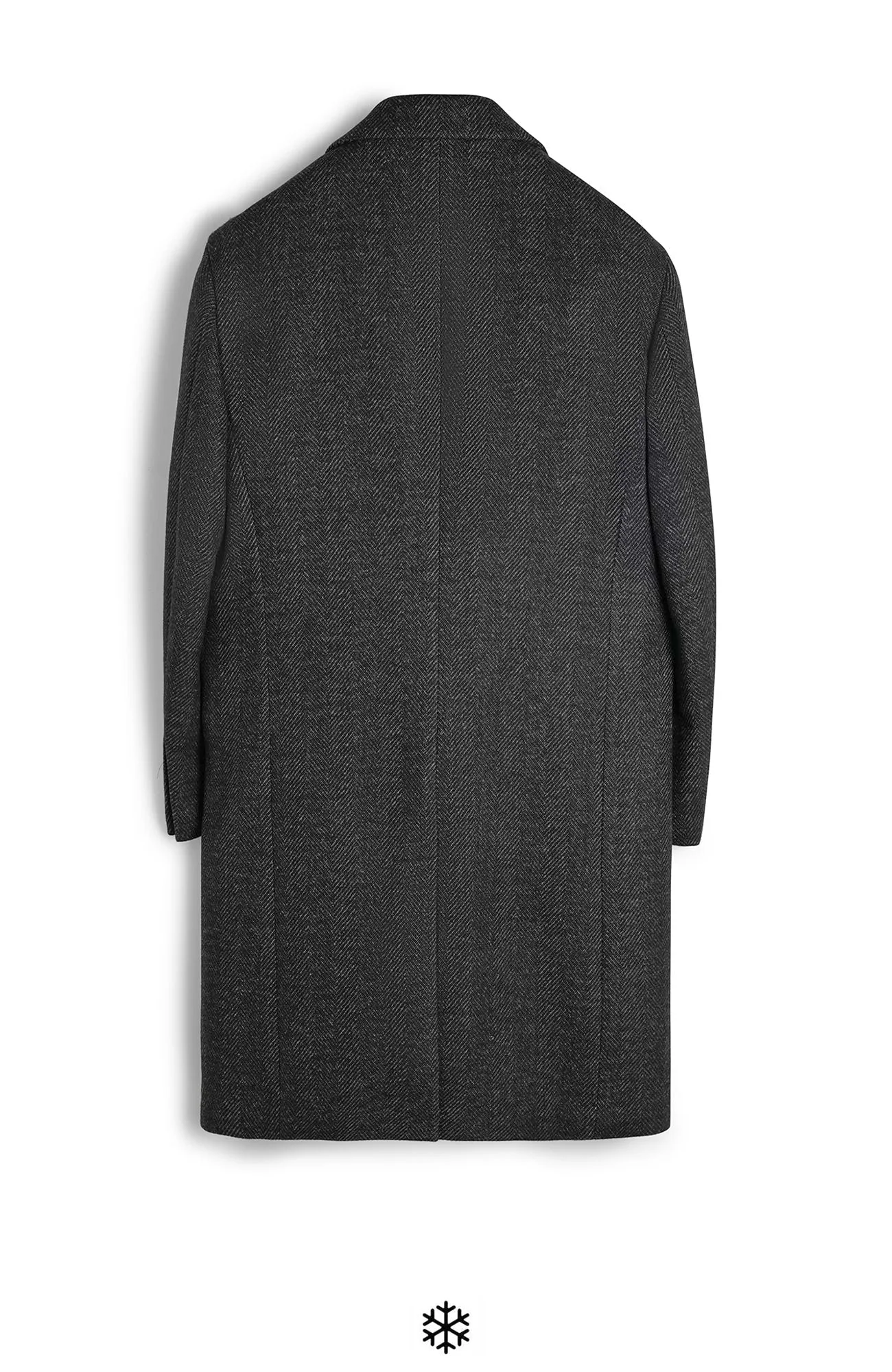 LIMITED EDITION: MERCER CHARCOAL HERRINGBONE WOOL TOPCOAT