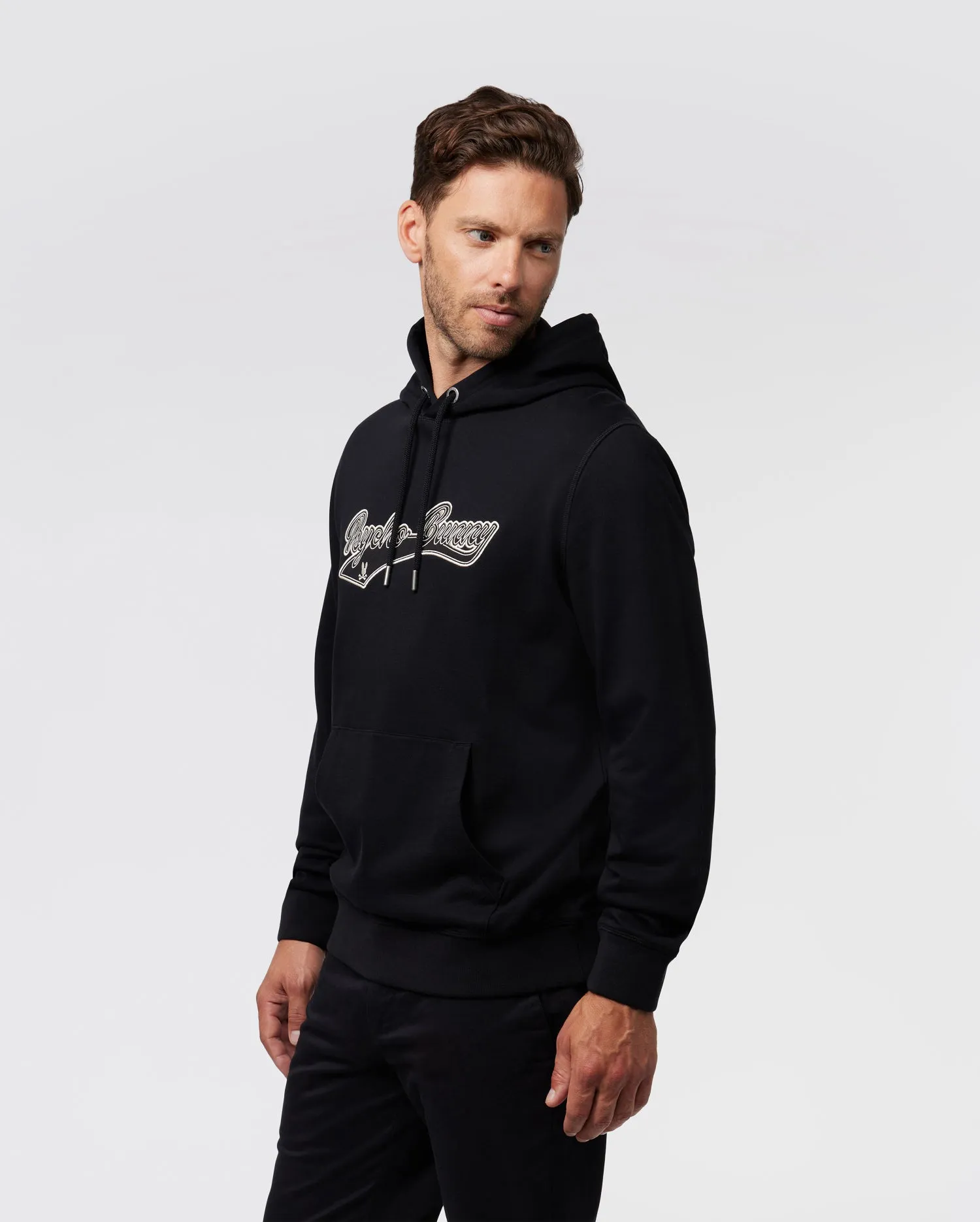 MENS SHILOH TWILL EMBROIDERED HOODIE - B6H445Z1FT