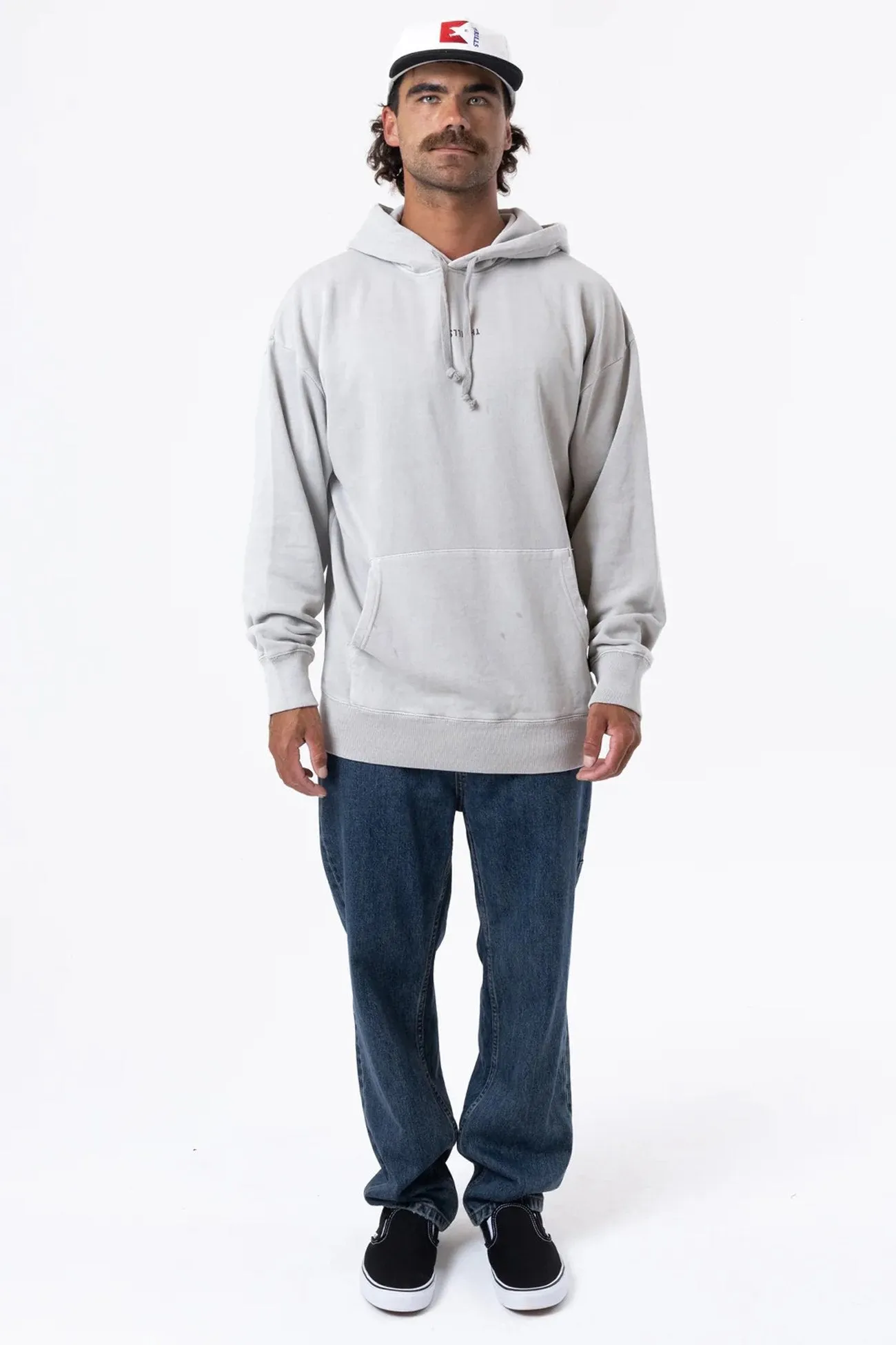 Minimal Thrills Slouch Pull On Hood Oyster Grey