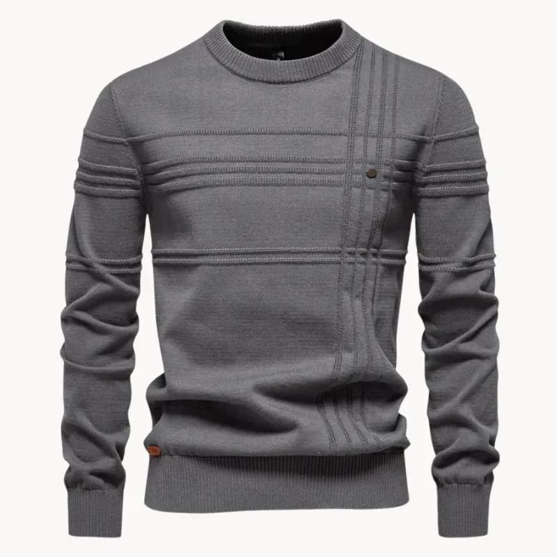 PAUL | MENS PULLOVER WITH DIAMOND PATTERN