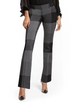 Plaid Straight-Leg Pant - Signature - 7th Avenue