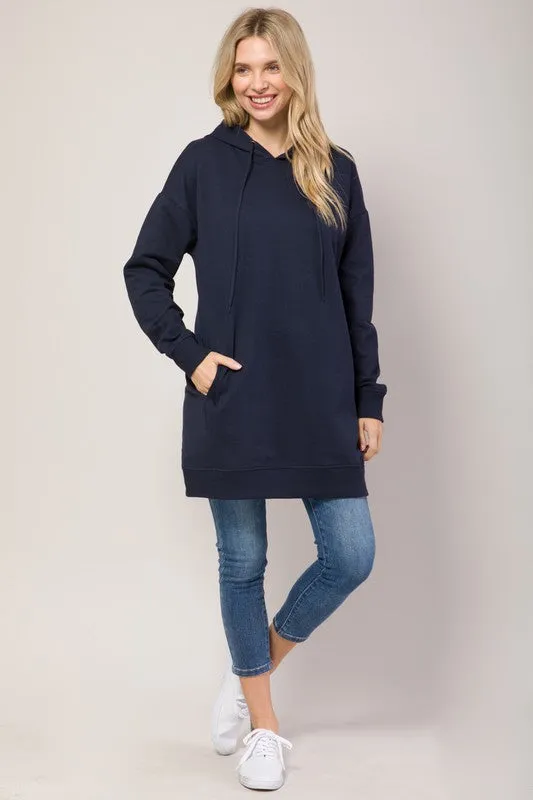 Plus Hoodie Sweater Tunic (More Colors)