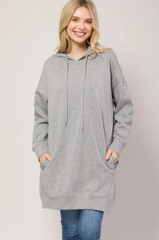 Plus Hoodie Sweater Tunic (More Colors)