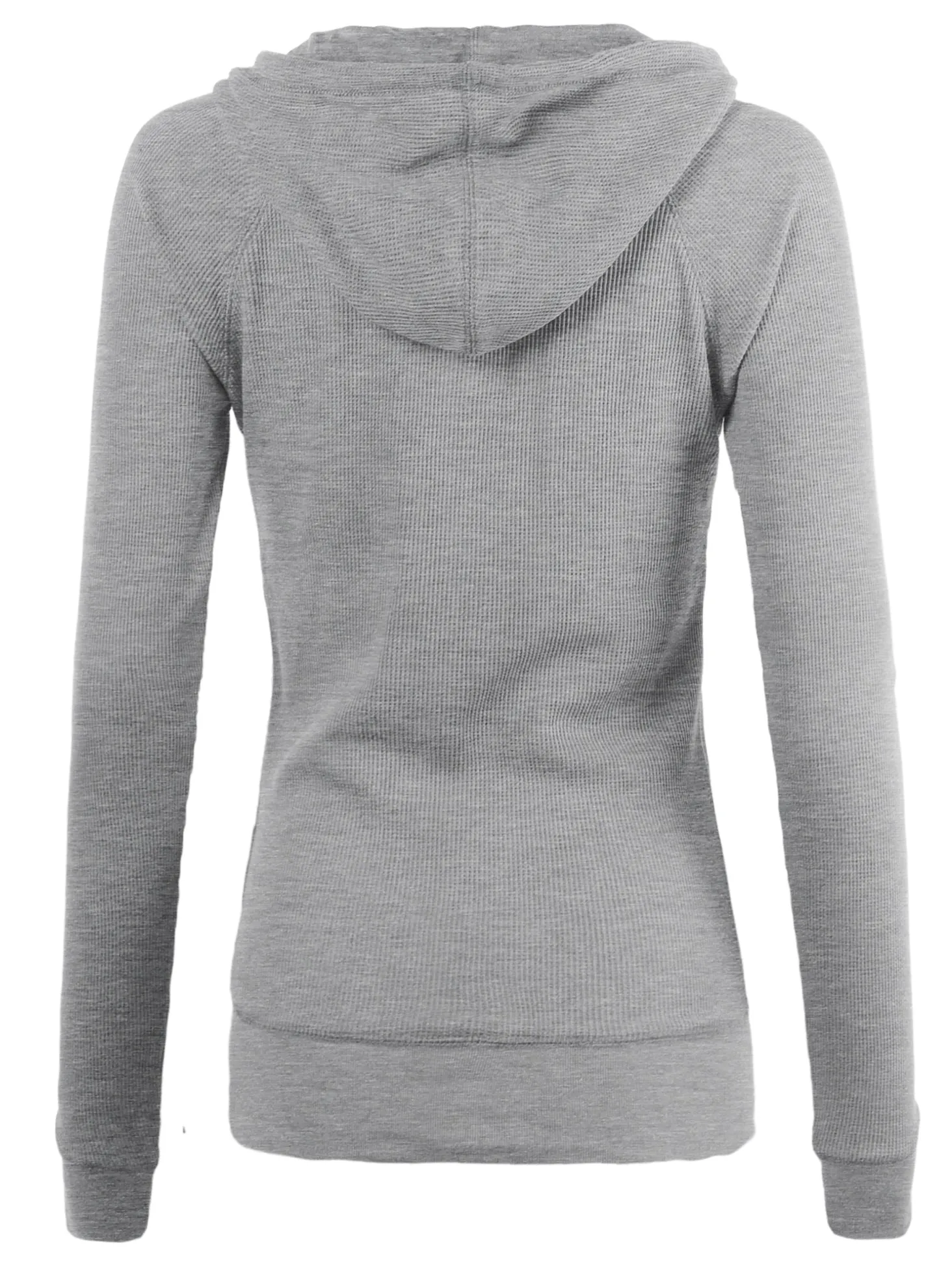 Plus Size Casual Fitted Lightweight Pocket Zip Up Hoodie